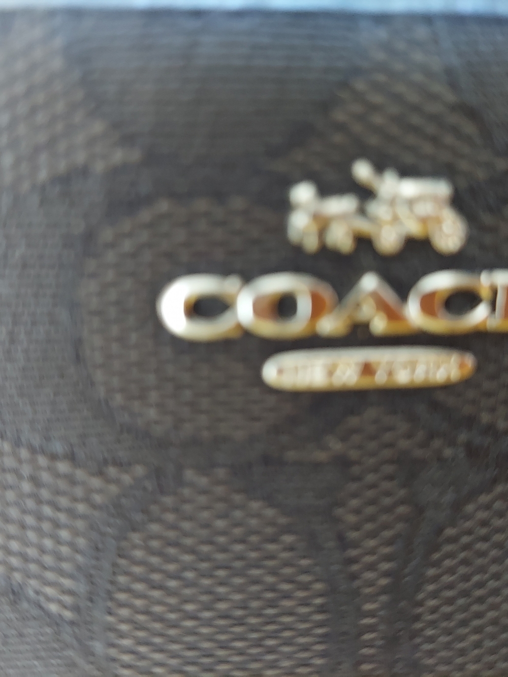 Authentic Coach Black Signature C Wristlet w/Silver Logo & .05 ML Coach Perfume. - Picture 5 of 5